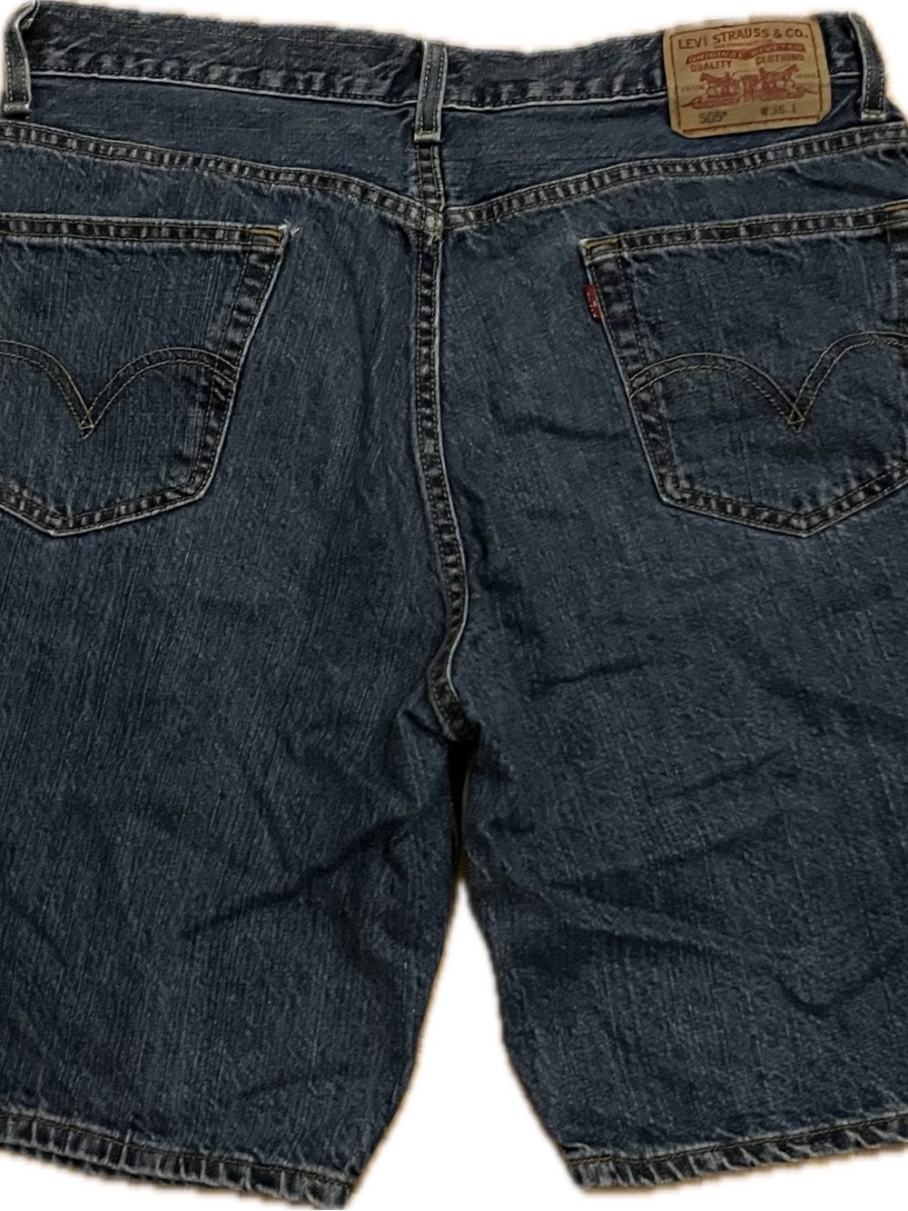 Levi's Men's Navy Relaxed Denim Shorts